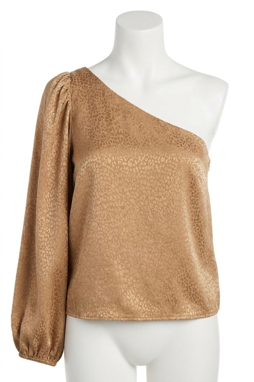 NEW SHOW ME YOUR MUMU party top in bronze cheetah